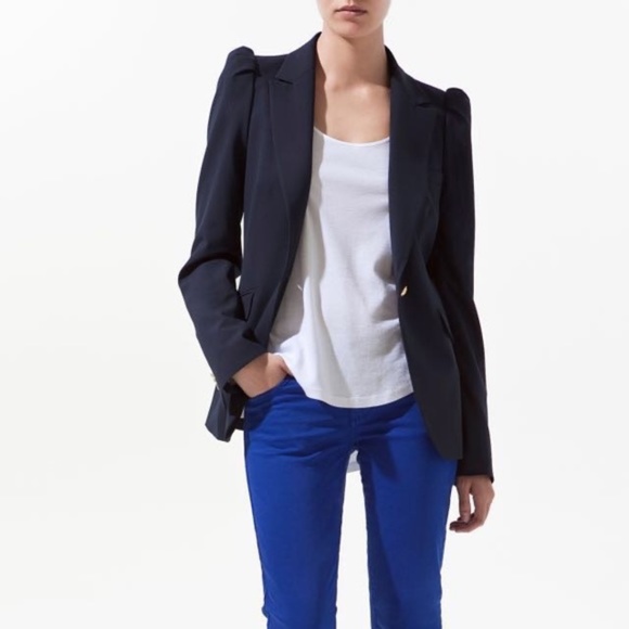 zara blue blazer